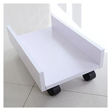 Imagem de pcagfaajmh Suporte de CPU para torre de PC, suporte de CPU de mesa para a maioria das capas de PC ou PC embaixo da mesa, carrinho com 4 rodízios, suporte de torre de PC de cinco cores (cor: dourado)