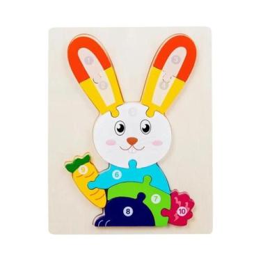 Imagem de Quebra-Cabeça Educacional 3D De Madeira Para Crianças, Brinquedo De Ap