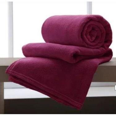 Imagem de Manta Soft Cobertor Solteiro Microfibra Antialérgico - Vinho - Wellus 