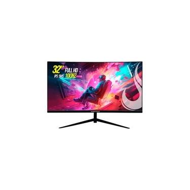Imagem de Monitor Gamer Curvo Rise Mode Essential 32", Full HD, 100Hz, IPS, FreeSync, HDR 400, HDMI e VGA, Preto - RM-MOG-32C100FH-B
