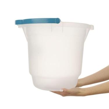 Imagem de Balde Plástico Transparente com Alça 15L Hydrus Sanremo