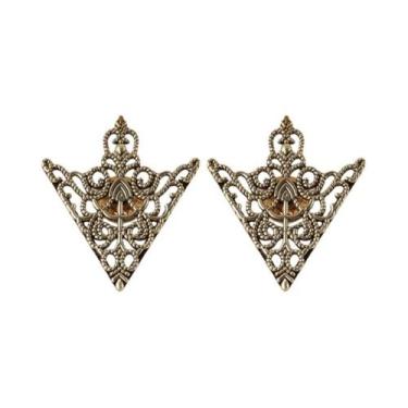 Imagem de Broche Dourado Para Mulheres, Acessório De Moda Para Decote De Blusa, 