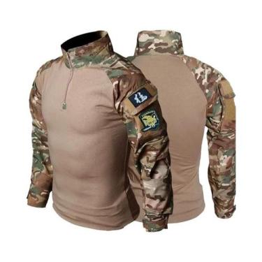 Imagem de Conjunto De Uniforme Tático Militar Masculino: Calças Cargo Resistente