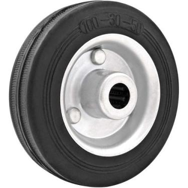 Imagem de Roda 4", de Borracha, Preta, Vonder
