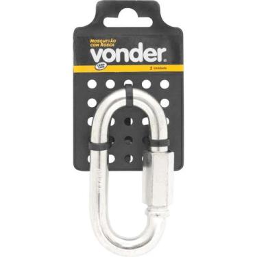 Imagem de Mosquetão Reto com Rosca, 3/8"cartela com 1 Peça, Vonder