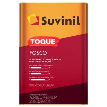 Imagem de Tinta Acrílica Toque Fosco Branco Neve 18 Litros - 50841810 - Suvinil Tinta Acril Toque Fosco Brco Neve 18l - 50841810 - Suvinil