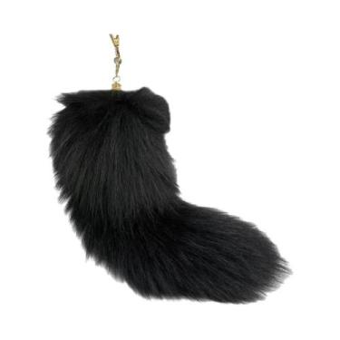 Imagem de Chaveiro De Cauda De Raposa De Pelúcia Fofa Para Mulheres E Meninas, P