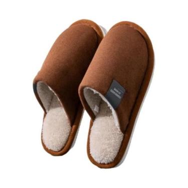 Imagem de Chinelos De Inverno Masculinos Quentes, Antiderrapantes, Macios E Conf