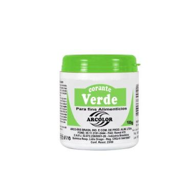 Imagem de Corante Em Pó 100g - Arcolor, Verde