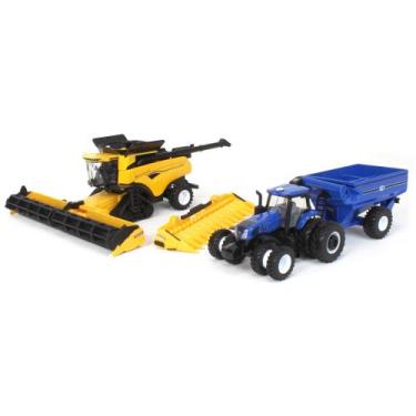 Imagem de Miniatura Colheitadeira e Trator Forrageiro CR8.90 1/64 - New Holland,