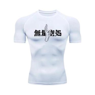 Imagem de Camiseta De Compressão Masculina De Secagem Rápida Para Treino De Acad