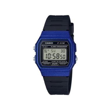 Imagem de Relogio De Pulso Casio Vintage F-91W Digital Unissex Retro Masculino F