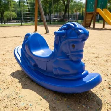 Imagem de Gangorra Cavalinho Maxima Durabilidade Parquinho - TonesPlay, Azul