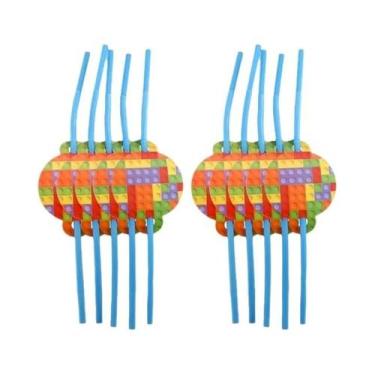 Imagem de Suprimentos Coloridos Para Festa De Aniversário, Conjunto De Utensílio
