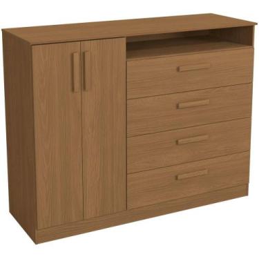 Imagem de Cômoda Kappesberg T266 2 Portas e 4 Gavetas MDP 106 x 136 x 47 cm, CAN