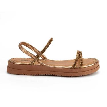Imagem de Sandália Feminina Mississipi Flatform Tiras Brilhantes
