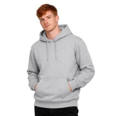 Imagem de Moletom Canguru Blusa de Frio Com Capuz Algodão Inverno Relaxado-Masculino