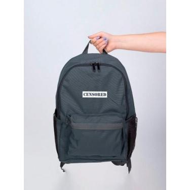 Imagem de Mochila Feminina Nylon Censored Estampada Personalizada Resistente Gra