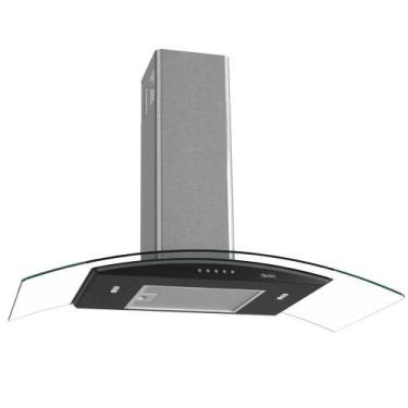 Imagem de Coifa Terim de Parede Clean Vidro Curvo Black Kroma 90cm Preto Com Kro
