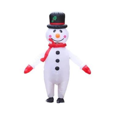 Imagem de Fantasia Inflável De Boneco De Neve Adulto Para Cosplay, Halloween E F