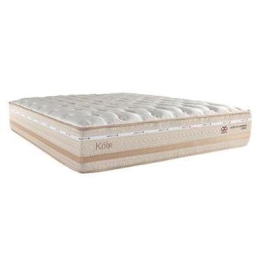 Imagem de Colchão King Koln Mola Maxspring (33x193x203) Creme e Branco - Herval