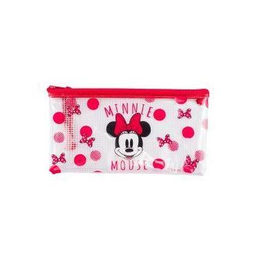 Imagem de Necessaire estojo transparente minnie 11.5x21cm - disney