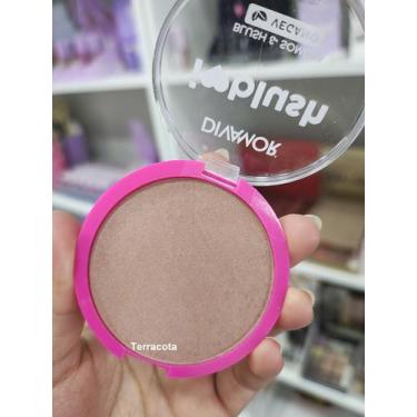 Imagem de Blush Compacto em pó Vegano Divamor Cor:Terracota, Terracota