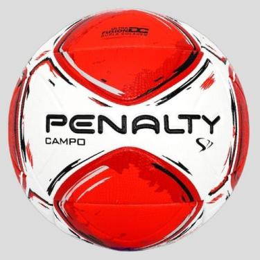 Imagem de Bola Penalty Futebol de Campo S11 R2 XXIV 1610, Vermelho, Branco
