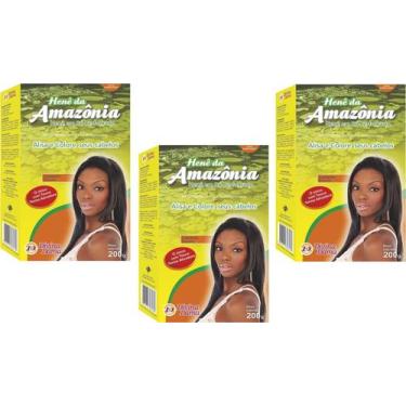 Imagem de Hene em po divina dama amazonia 200gr castanho escuro, 600GR