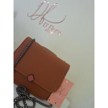 Imagem de Bolsa feminina pequena transversal - D flora store, Terra cota