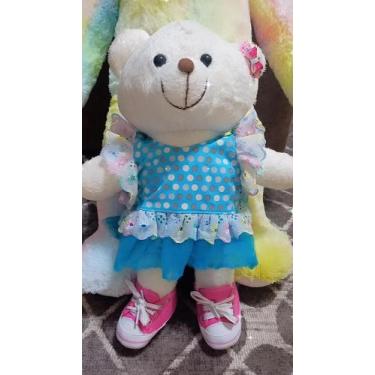Imagem de Urso de Pelúcia Padrão 40cm - W.U , Branco