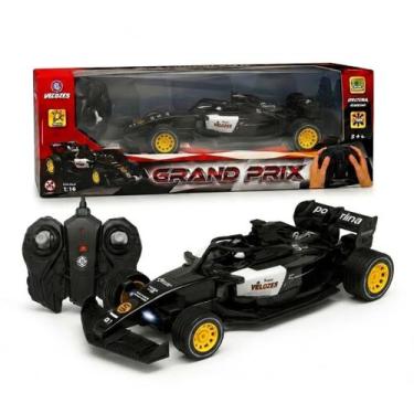 Imagem de Carro De Controle Remoto F1 C/ Luz, Grand Prix Preto - Polibrinq