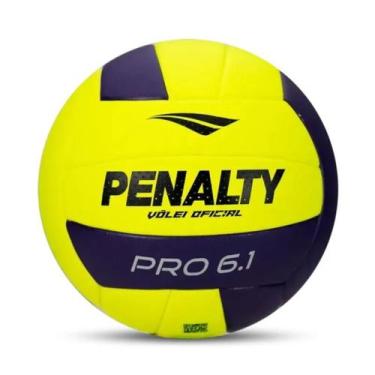 Imagem de Bola penalty volei 6.1 elastica durável, Amarelo, Roxo, Preto, UN