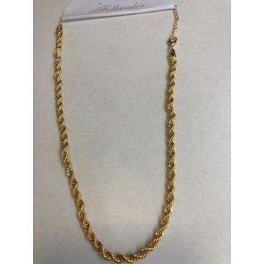 Imagem de Conjunto de anéis e colar  semijoia folheado a ouro 18k - Maria glória