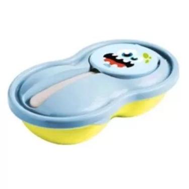 Imagem de Pote Para Papinha Com Colher Plasútil Baby 320 ML Alimentação, Monstri