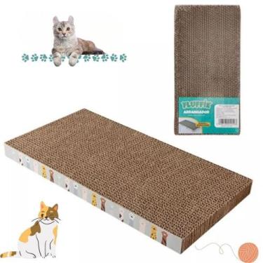 Imagem de Arranhador Para Gato Brinquedo Resistente Antiestresse Papelão - Casa 
