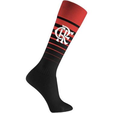 Imagem de Meião Flamengo Futebol Salão Campo Infantil Juvenil Mengão, 34 ao 37