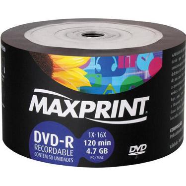 Imagem de Dvd-R 600 Midias Maxprint Recordable 1X-16X 4.7 Gb 120Min