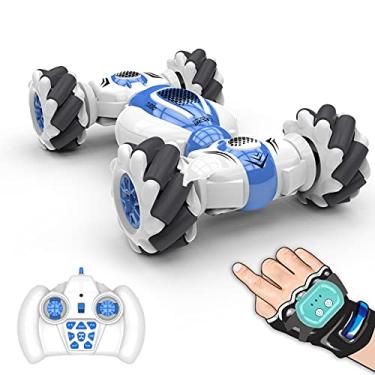 Imagem de Kiboule S-012 RC Stunt Car Controle Remoto Relógio Sensor de Gestos Deformável Carros de Brinquedo Elétrico Velocidade 2.4GHz 4WD 360° Rotação Whirligig Veículo Off-road Presente para Crianças Meninos Aniversário