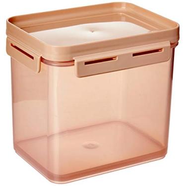 Imagem de Pote Hermético Flap 2,2 L, 19 x 14 x 15,7 cm, Rosa Blush E Rosa Blush Translúcido, Coza