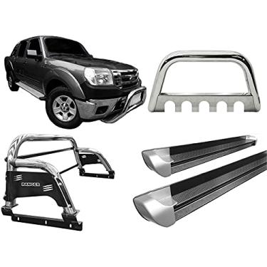 Imagem de Kit quebra mat+Estribo PE+Sant Antonio H3 Ranger 97/12 CROMO
