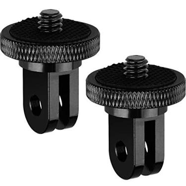 Imagem de ChromLives Adaptador de montagem de tripé, adaptador de montagem de câmera, adaptador de tripé de 1/4" -20 compatível com câmeras de ação Gopro Hero Sony Xiaomi yi Sjcam e outros acessórios padrão 1/4