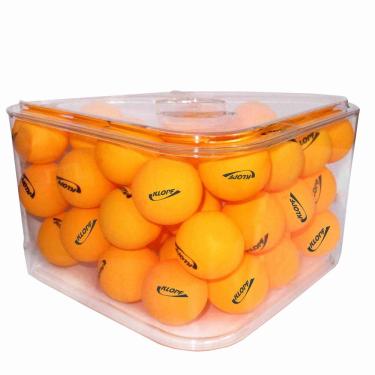 Imagem de Porta-Bolas Klopf para Tênis de Mesa 35081 Laranja - 36 Bolas 