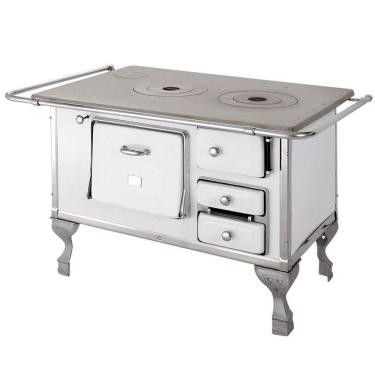 Imagem de Fogão A Lenha 2 Bocas Saída Chaminé Esquerda Nr2 Petrycoski Branco