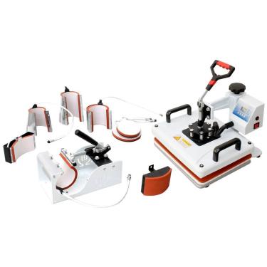 Imagem de Prensa Térmica 8 em 1 Sublimação Camiseta Caneca Bone Prato 60hz