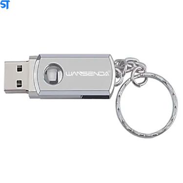 Imagem de Pen Drive 16Gb Usb 3.0 Design Em Metal Plug And Play Prata - Wansenda