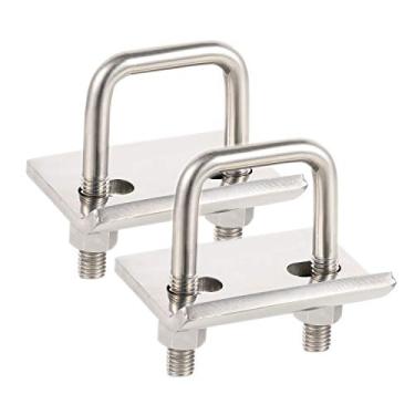 Imagem de Apertador de engate CZC Auto 304 aço inoxidável estabilizador antirchocalho para estabilizador de engate de 3,17 cm sem ferrugem para suporte de engate para carrinho de transporte de bicicleta, suporte de bola de reboque, pacote com 2