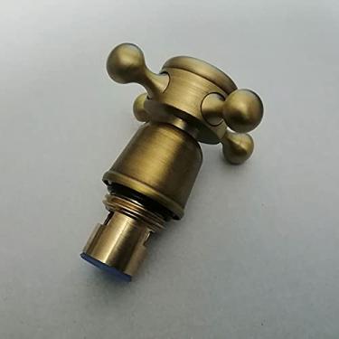 Imagem de Cartucho de torneira para misturador, válvulas/cartuchos com pontas duplas de metal, torneira cromada para torneira de cozinha e banheiro