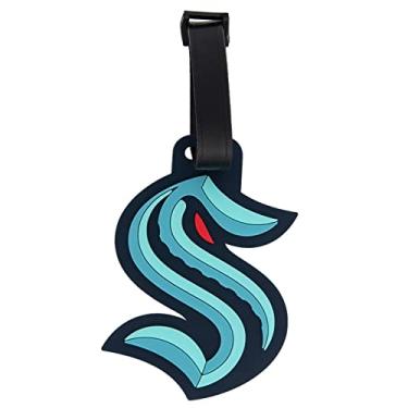 Imagem de Bolsa com etiqueta de bagagem Seattle Kraken Team NHL National Hockey League (etiqueta de bagagem PVC)