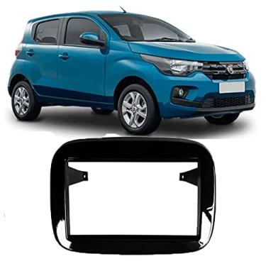 Imagem de Moldura De Painel 2 Din Mobi 2016 2017 2018 2019 2020 - Para CD DVD 2 Din (Black Piano)